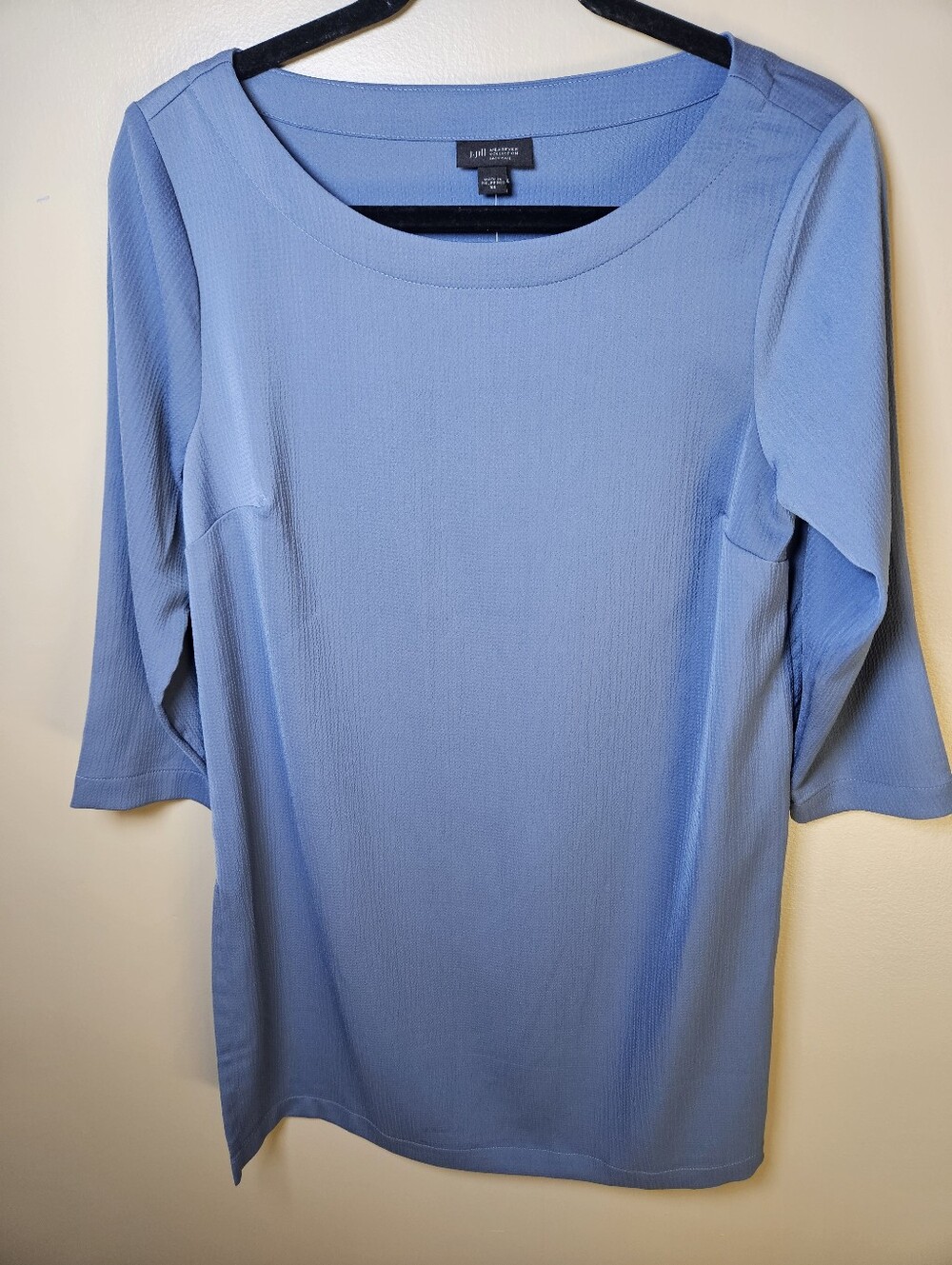 J Jill Wearever Collection MoonLitSky Blue Long Tunic Top XSmall Lagenlook NEW